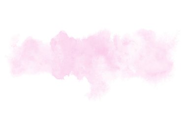Beyaz üzerine izole edilmiş, sıvı bir kova boyası ile soyut suluboya arka plan görüntüsü. Pembe tonları