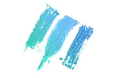 Smear ve ruj veya akrilik boya beyaz izole doku