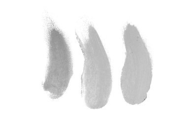 Smear ve ruj veya akrilik boya beyaz izole doku