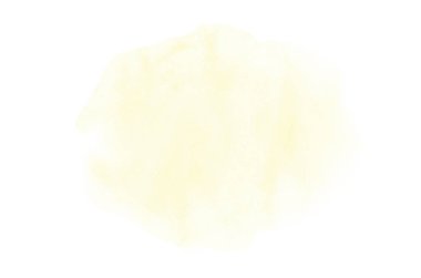 Beyaz üzerine izole edilmiş, sıvı bir kova boyası ile soyut suluboya arka plan görüntüsü. Sarı tonları