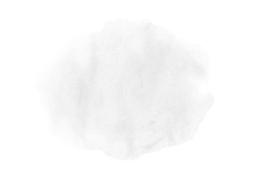 Beyaz üzerine izole edilmiş, sıvı bir kova boyası ile soyut suluboya arka plan görüntüsü. Siyah beyaz tonları