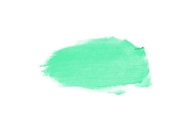 Smear ve ruj veya akrilik boya beyaz izole doku