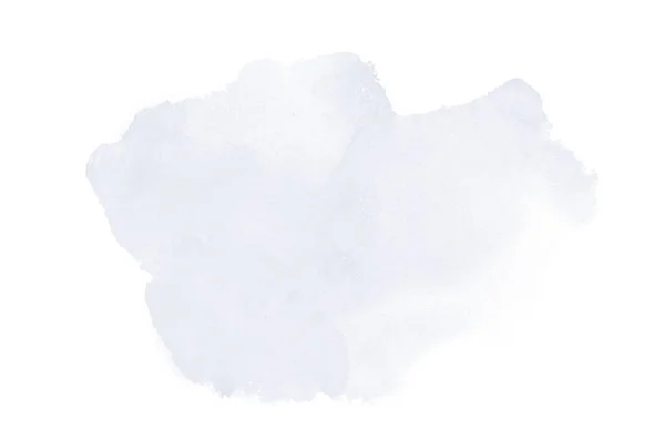 Absztrakt akvarell háttérkép egy folyékony fröccs a Aquarelle festék, elszigetelt fehér. Sötétkék árnyalatai — Stock Fotó