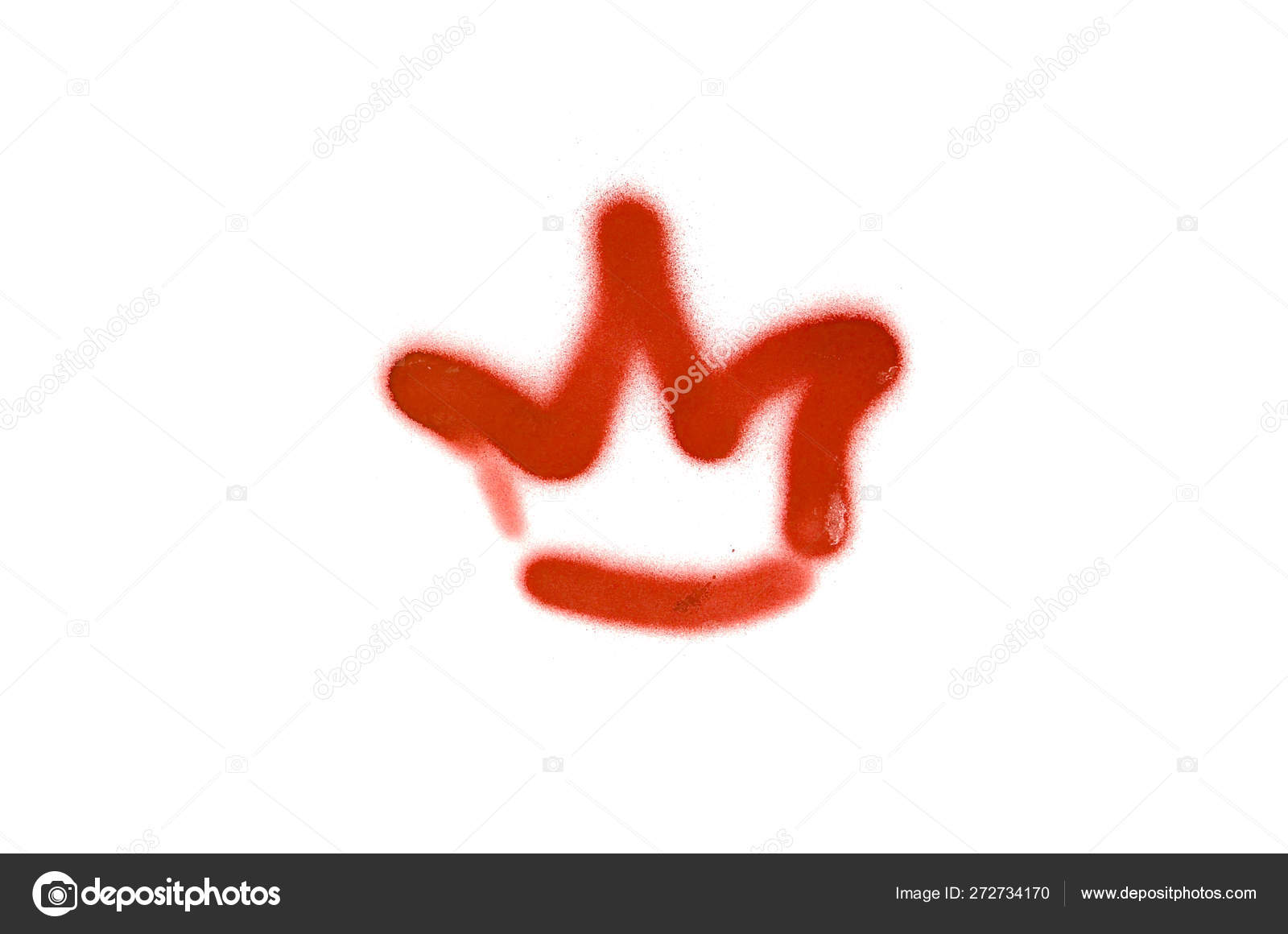 Graffiti Crown Sign Sprayed On White Isolated Background Stock Photo C Sonya92 272734170