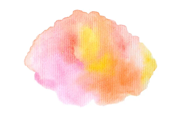 Abstraktes Aquarell Hintergrundbild Mit Einem Flussigen Spritzer Aquarellfarbe Isoliert Auf Weiss Warme Tone Illustration Watrecolor Stock Photo 266004780