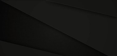 Modern siyah, soyut, radyal arkaplan. Teknoloji kurumsal tasarımı. Metin için boşluk