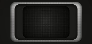 Modern siyah, soyut, radyal arkaplan. Teknoloji kurumsal tasarımı. Metin için boşluk