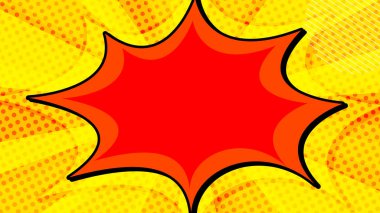 Pop-Art Retro Biçimli Sarı Gradyan yarım ton arkaplan