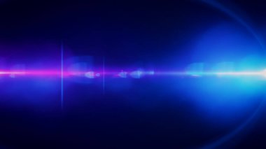 Lens mor ışık özel efekt Siyah arkaplan