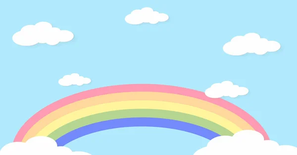 Soyut kawaii renkli gökkuşağı arkaplanı. Yumuşak gradyan pastel çizgi roman. Düğün kartı tasarımı veya sunumu kavramı