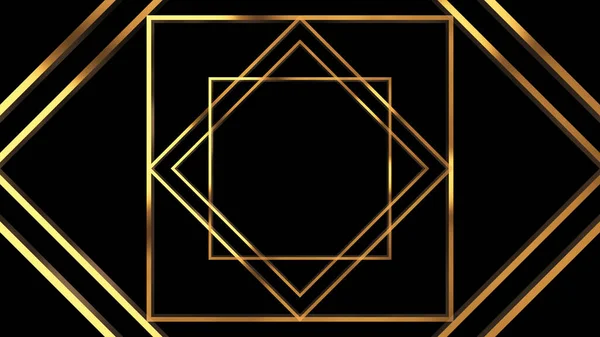 20S Retro Style Abstract Art Deco Style Linear Geometric Gold — Stock Photo, Image