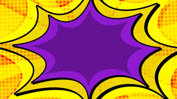 Resumen Cómic Estallido Estilo Retro Pop Art Pattern Gradiente Amarillo —  Fotos de Stock