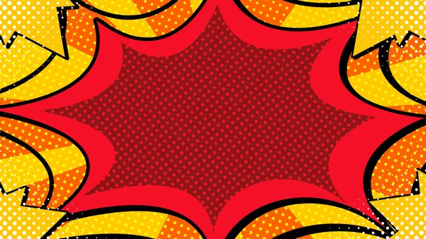 Resumen Cómic Estallido Estilo Retro Pop Art Pattern Gradiente Amarillo — Foto de Stock