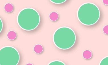 Soyut kawaii şablonu. Çember arka plan. Yumuşak gradyan pastel. Düğün kartı tasarımı veya sunumu kavramı