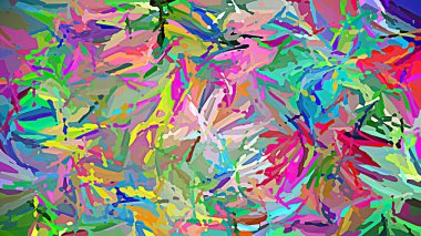 Soyut desenli renkli sanat eserleri yağlı boya fırçası arkaplanı çizdi