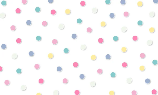 Padrão Abstrato Kawaii Polka Dot Círculo Fundo Pastel Gradiente Suave — Fotografia de Stock