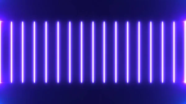 概要黒を基調としたネオン明るいレンズフレア バナー広告技術のためのレーザーショーカラフルなデザイン — ストック写真