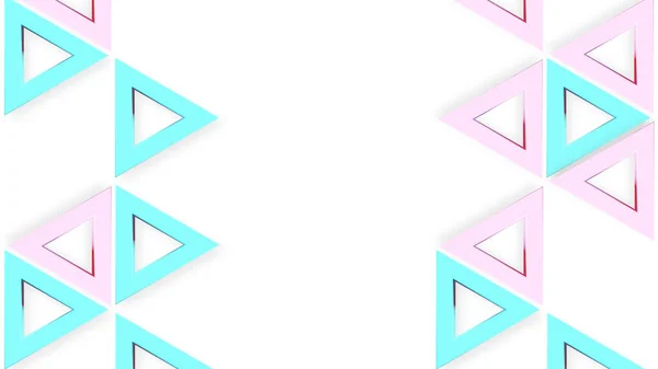 Astratto Modello Geometria Forma Triangolo Rosa Pastello Colorato Carino Sfondo — Foto Stock