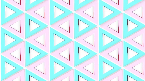 Abstract Pattern Geometry Shape Triangle Pink Pastel Colorful Cute Background — Stock Photo, Image