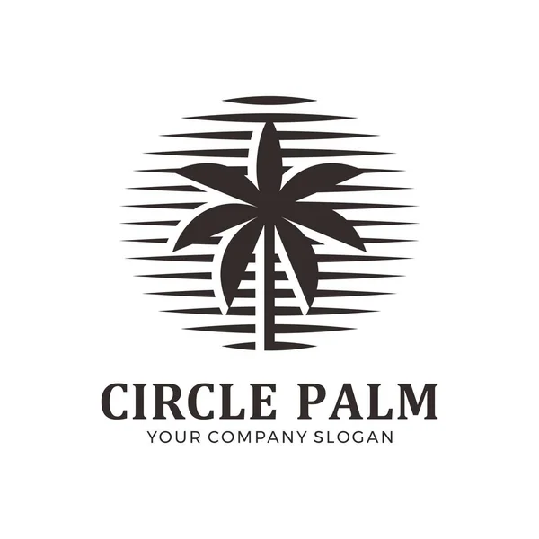 Palm Logo Designinspiration — Stock vektor