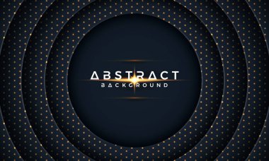 Karanlık daire Kağıt arka plan kes. Soyut modern 3d doku vektör arka plan. 3D zemin Eps10 vektör.