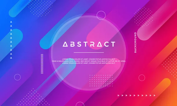 Abstract Dynamic Color Background Design Modern Trendy Futuristic Gradient Shapes — Stock Vector