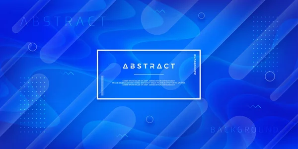 Abstract Modern Dynamic Trendy Blue Background Posters Placards Banners Web — Stock Vector