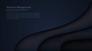 Lüks koyu arka plan dokulu ve dalgalı noktalar parlayan bir kombinasyonu ile. Eps10 vektör çizim