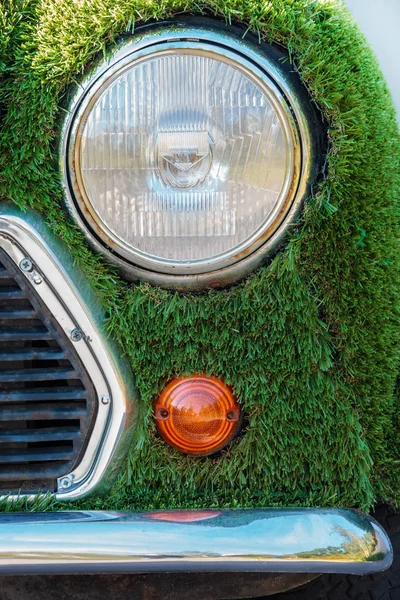 자동차의 잔디로 — 스톡 사진