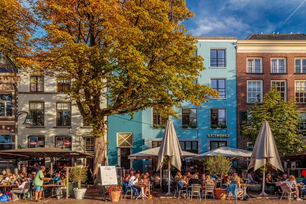 Det Centrala Historiska Torget Med Barer Och Restauranger Den Gamla — Stockfoto