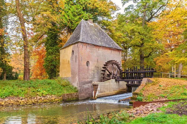 Alte Wassermühle Der Holländischen Provinz Gelderland Herbst — Stockfoto