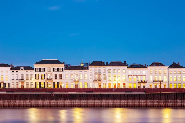 Panoramautsikt Över Kvällen Syn Den Holländska Staden Zutphen Gelderland — Stockfoto