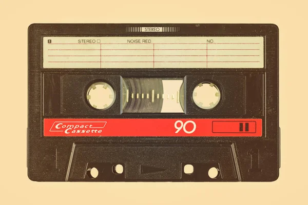 Retro-Image einer alten Kompaktkassette — Stockfoto