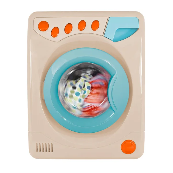 Retro washing machine isolated on a white background — Stock Photo, Image