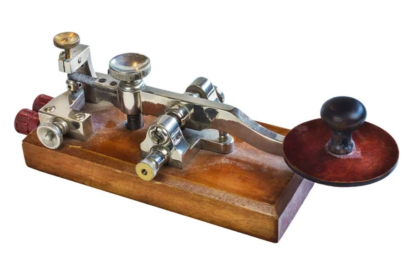 Oude Morse code telegrafie apparaat — Stockfoto