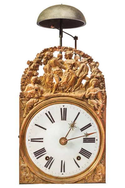Antico orologio ornamentale con campana — Foto Stock