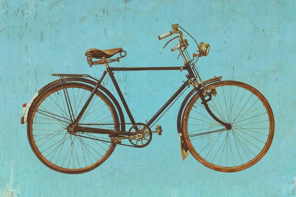 Ретро-стиль изображения винтажного велосипеда — стоковое фото