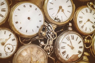 Eski cep saatleri Retro tarz görüntü