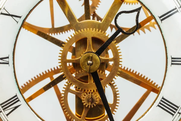 Antico orologio con ingranaggi — Foto Stock