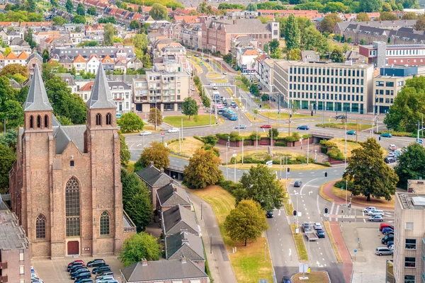 Hollanda'nın Arnhem şehrinin havadan görünümü — Stok fotoğraf