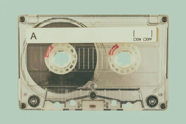 Obraz w stylu retro z kompaktową kasetą — Zdjęcie stockowe