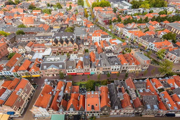 Vista aérea de la histórica ciudad de Delft —  Fotos de Stock
