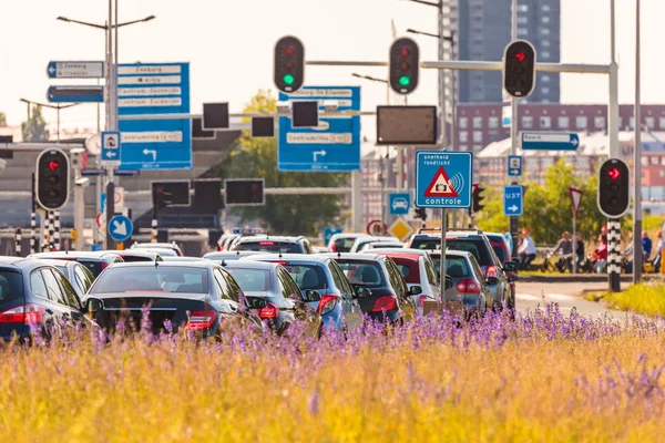 Amsterdam, Hollanda 'da iş çıkış saati