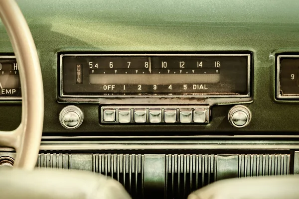 Eski bir araba radyo Retro tarz görüntü