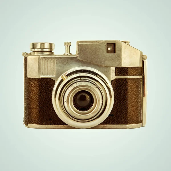 Retro gestileerde afbeelding van een vintage fotocamera — Stockfoto