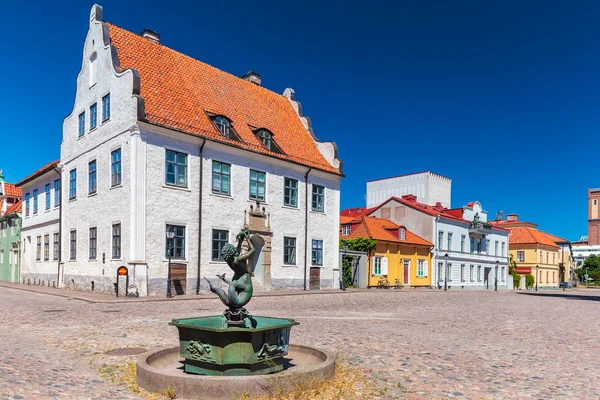 İsveç 'in Kalmar kentindeki Antik Meydan
