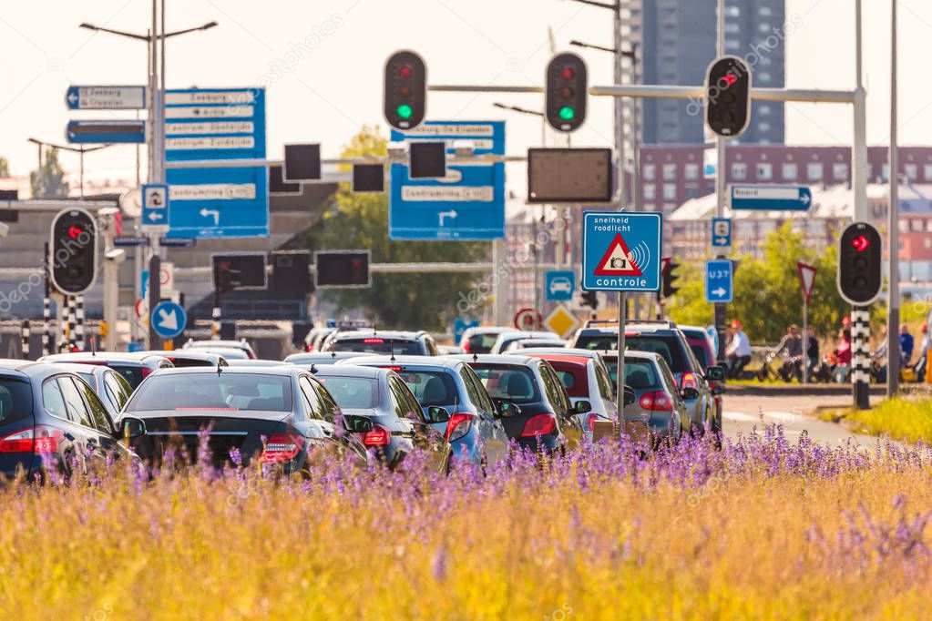 Rush hour in Amsterdam, The Netherlands