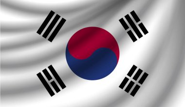 Gerçekçi bayrak, vektör çizim