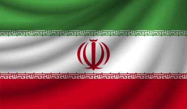 Gerçekçi bayrak, vektör çizim