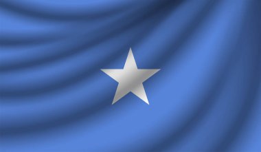 Gerçekçi bayrak, vektör çizim